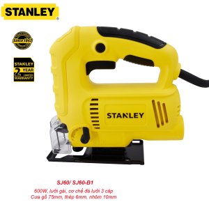 Máy cưa lọng Stanley SJ60 600W cưa gỗ 75mm thép 6mm nhôm 10mm