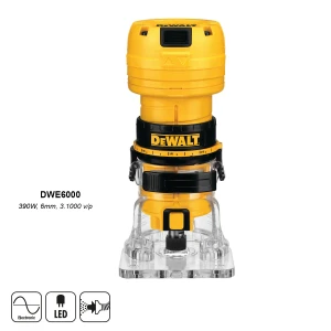 Máy phay gỗ cầm tay Dewalt DWE6000 390W