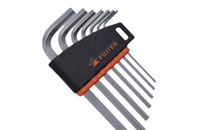 Bộ lục giác có đầu bằng 7 chi tiết LH130-7S Fujiya ngắn