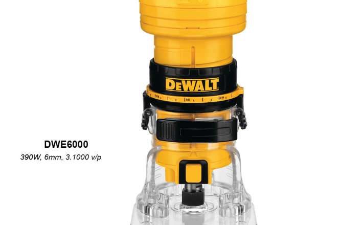 Máy phay gỗ cầm tay Dewalt DWE6000 390W